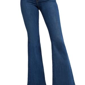 Good American Good Legs Flare Jeans Size 18 High Waist Stretch Denim
